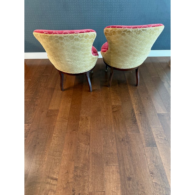 American 2 Slipper Chairs From the 1800s For Sale - Image 3 of 3