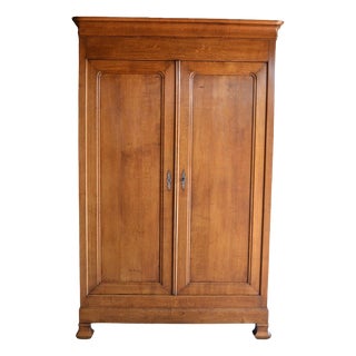 Antique Louis Philippe Oak Cabinet For Sale