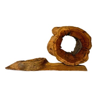 Sandalwood & Lightning-Struck Wood Sculptural Altar of Time & Cloud For Sale