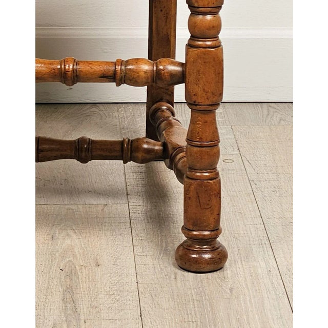 Wood French Baroque Walnut Armchair, Circa 1700 For Sale - Image 7 of 8