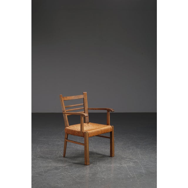 period: 1940s origin: France dimensions: h86 x w58.5 x d50 cm material: rush, wood I have official proof of authenticity...