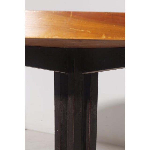 Italian Round Dining Table by Vittorio Gregotti with Brass Legs, 1950 For Sale - Image 11 of 12