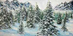 Colorado Winter Wonderland, Original Painting
