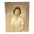 Vintage Portrait Painting of a Woman on Canvas, Signed by the Artist For Sale