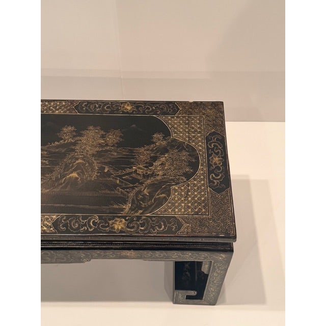 Chinese Lacquered Coffee Table For Sale - Image 13 of 14