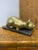 Vintage 1960s Brass Crouching Cat on Black Marble Base For Sale - Image 4 of 6
