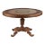 Early 20th Century Hand Carved Pedestal Round Table For Sale