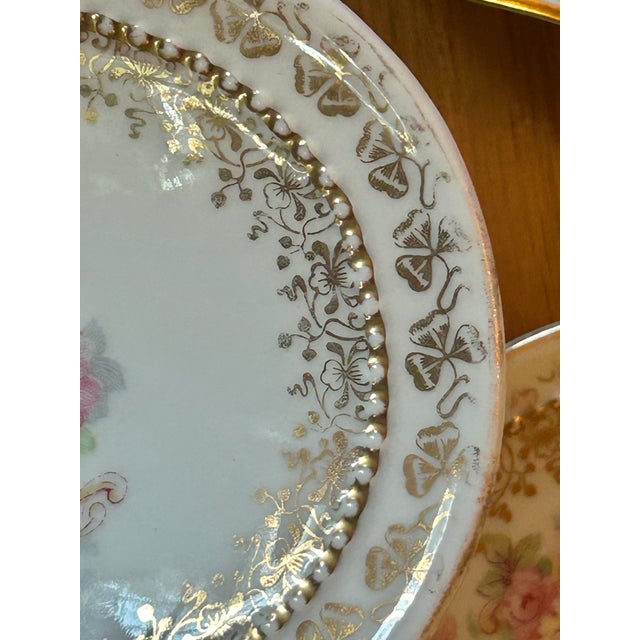 Antique O & E Gutherz Royal Austria Hand Painted Fish Dinnerware Circa 1899-1918 - A Set of 10 Pieces For Sale - Image 16 of 18