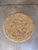 Contemporary Jeffan International Raffia and Teak Stool For Sale - Image 3 of 4