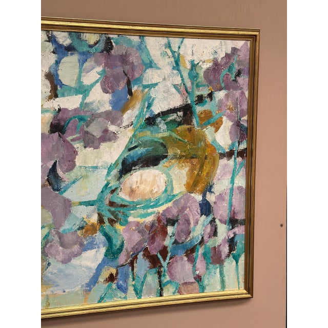 After Gunnar Alvarna, Composition, 1960s, Oil on Canvas For Sale - Image 8 of 18
