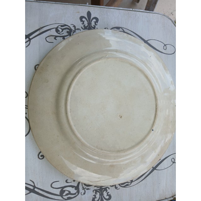 Ceramic Late 19th Century English Brown and White Chintz Transferware Plate For Sale - Image 7 of 8