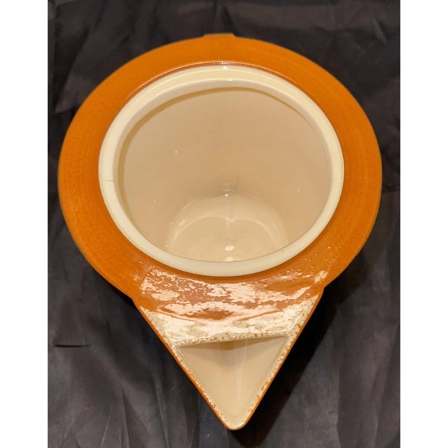 Off-white Clarice Cliff Bizarre Autumn Trees Teapot Mma 1993 Art Deco Painted Reproduction For Sale - Image 8 of 14