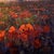 Field of Memories by Christopher Clark | Oil on canvas Landscape with poppies and trees at sunset For Sale - Image 4 of 4