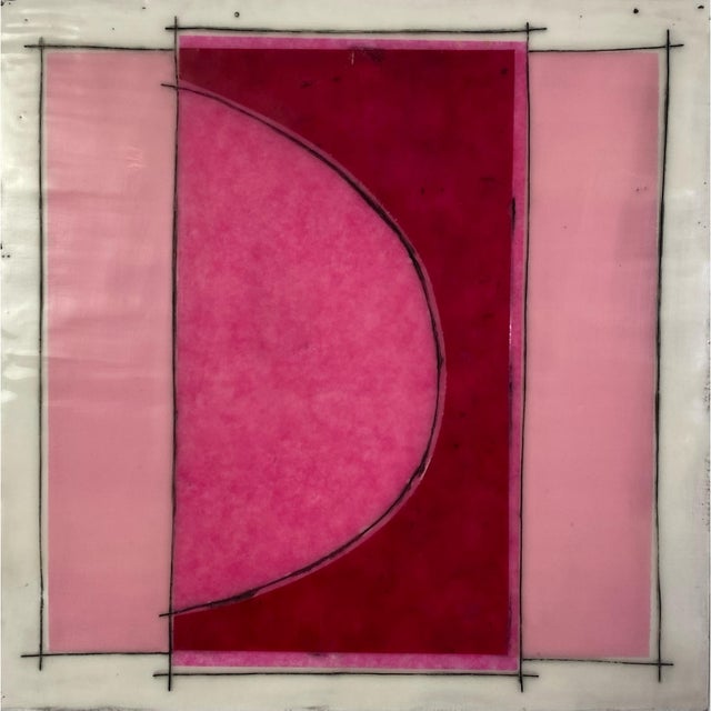 Original Encaustic Mixed Media Installation by Gina Cochran - "Cosmic Boom" - 16 Panels For Sale - Image 15 of 18