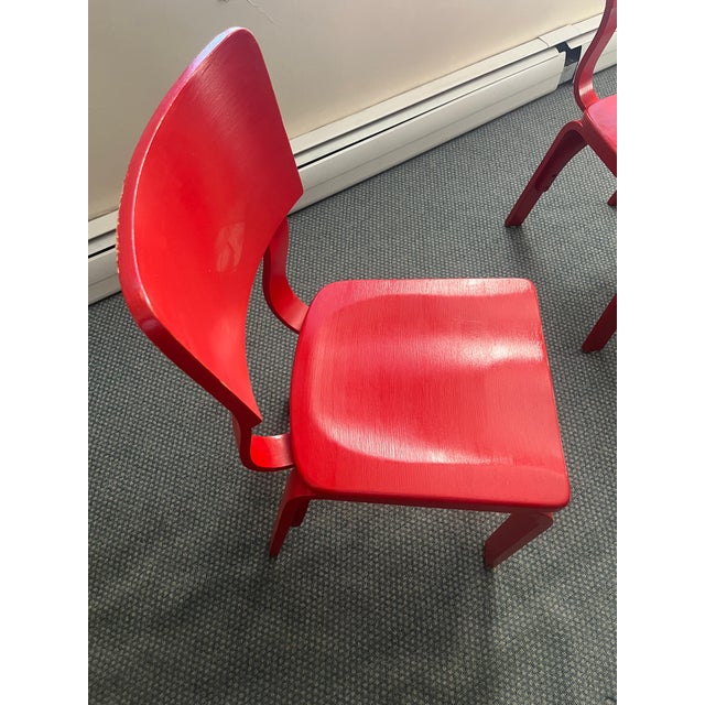 1960s Mid-Century Beech Bentwood Thonet Dining Chairs For Sale - Image 5 of 9