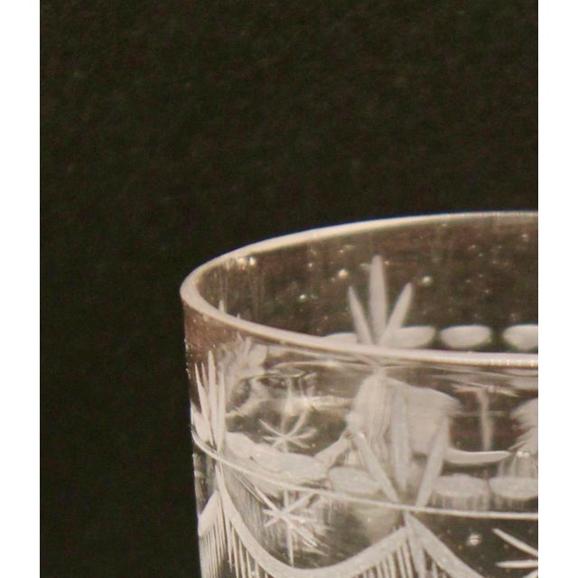 Late 18th Century Fine Georgian Lead Crystal Engraved Petal Moulded ...