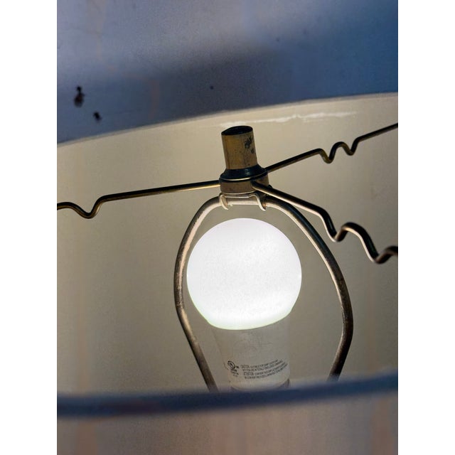 Italian Murano Inspired Amber Glass Table Lamps, Pair For Sale In San Francisco - Image 6 of 12