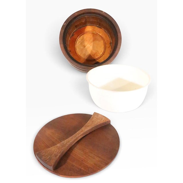 Mid 20th Century Danish Modern Teak Ice Bucket For Sale - Image 9 of 10