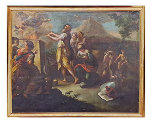 Noah's Sacrifice After the Flood, Oil on Canvas, 17th-18th Century