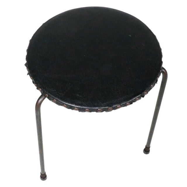 Paul McCobb Wrought Iron Mid Century Stool Plant Stand Table For Sale - Image 4 of 8