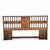 Mid-Century Modern Walnut Veneer King Headboard With Chrome Trim For Sale - Image 13 of 18