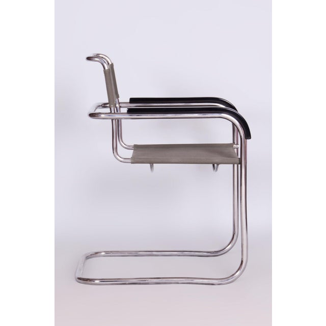 Bauhaus Chrome Armchair by Marcel Breuer, Czechia, 1930s For Sale - Image 6 of 11