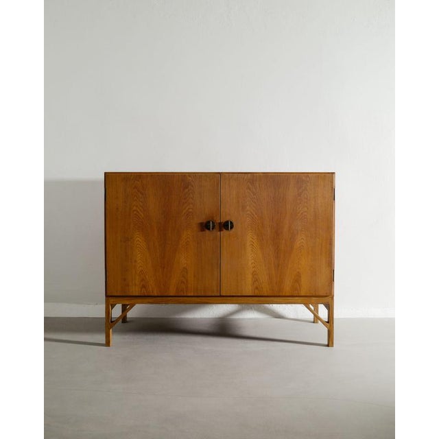 Wood Mid-Century Modern Danish Wooden 232 Sideboard in Oak and Brass by Børge Mogensen, 1960s For Sale - Image 7 of 7
