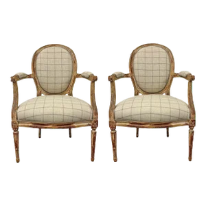 Pair of 18th Century French Fauteuil