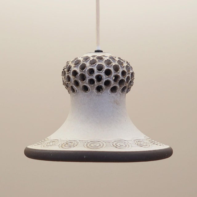Beige Danish Pendant Lamp, 1960s For Sale - Image 8 of 8