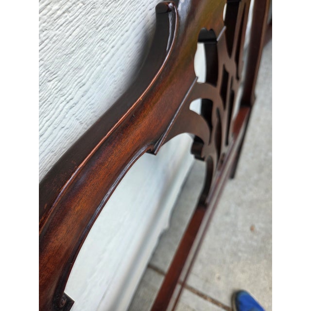 Chippendale Drexel 18th Century Classics Twin Mahogany Headboards - A Pair For Sale - Image 12 of 17