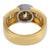 Vintage Gia 3.03 Carat Fancy Dark Yellowish Brown Diamond 18k Gold Ring, Size 7 For Sale In Los Angeles - Image 6 of 6