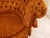2000 - 2009 Velvet Burnt Orange Round Sofa For Sale - Image 5 of 7