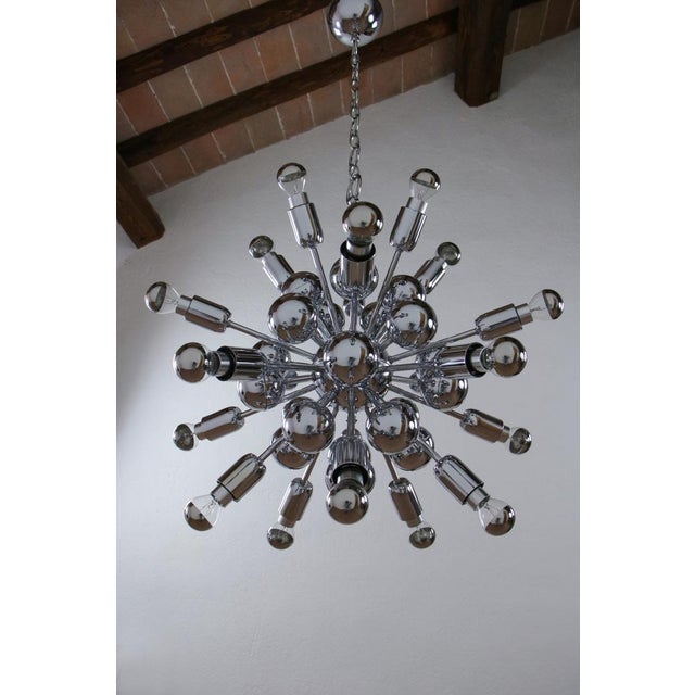Space Age Italian 20-Light Sputnik Chandelier by Reggiani Goffredo, 1965 For Sale - Image 11 of 18