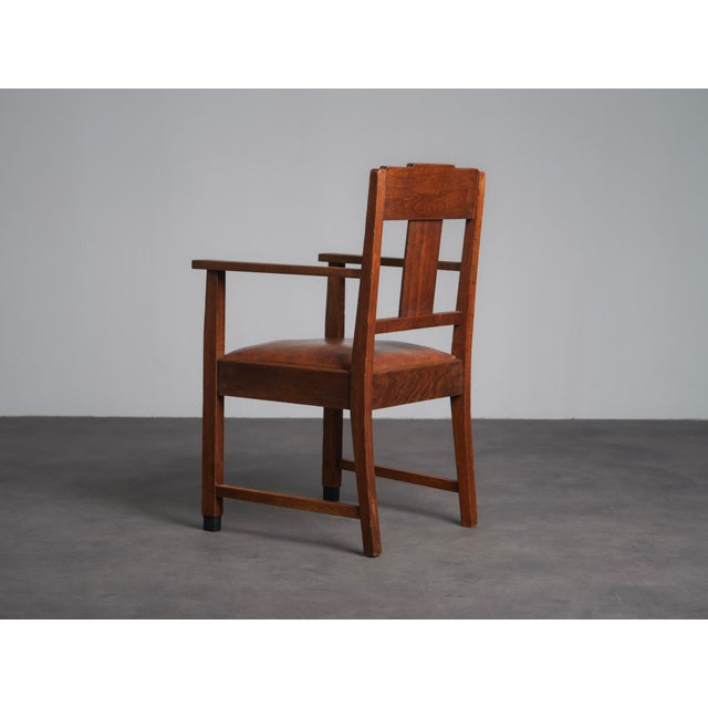 Amsterdam School Art Deco Armchairs, Netherlands, 1930s, Set of 2 For Sale - Image 6 of 10