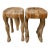 1960s Carved Wood Horse & Rider Stools – Sculptural Butcher Block Pair, One of a Kind For Sale