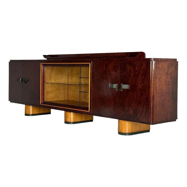 Art Deco Mahogany Sideboard, 1930s For Sale