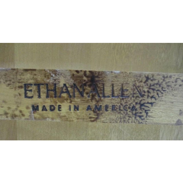 Wood 1990s Ethan Allen French Country Paint Decorated Coffee Center Table For Sale - Image 7 of 11