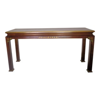 1960s Jasper Furniture Hollywood Regency Chinoiserie Console Table For Sale