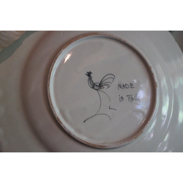 1940s 1940s Italian Cantagalli Pottery Plates - Set of 4 For Sale - Image 5 of 9