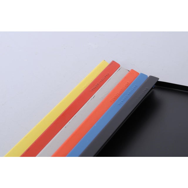 Modular Metal Wall Rack by A.D. Dekker for Tomado, 1950s, Set of 13 For Sale - Image 11 of 18