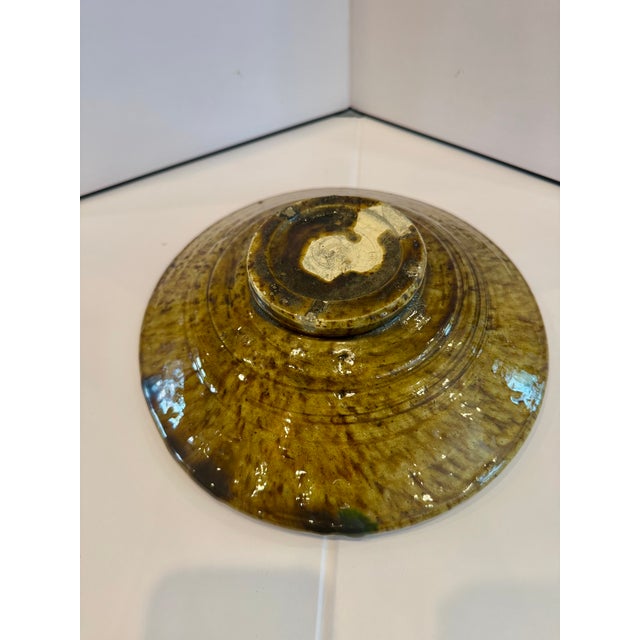 2020s Handmade Moroccan Ceramic Serving Bowl For Sale - Image 5 of 5