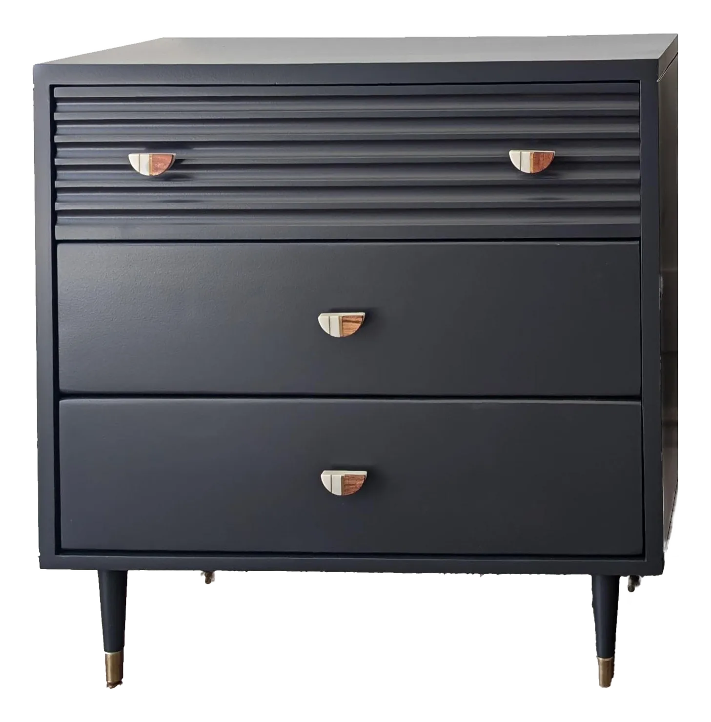 Black Mid-Century Dresser | Chairish