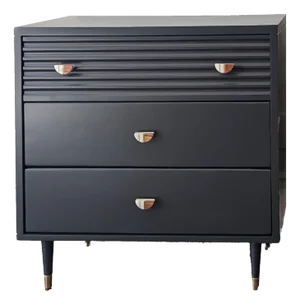Black Mid-Century Dresser