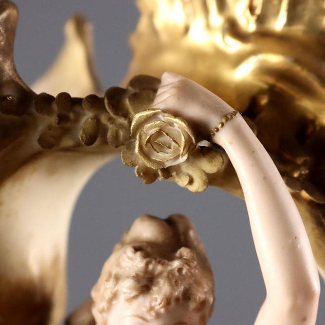 Amphora-Shaped Vase in Porcelain from Teplitz For Sale - Image 4 of 14