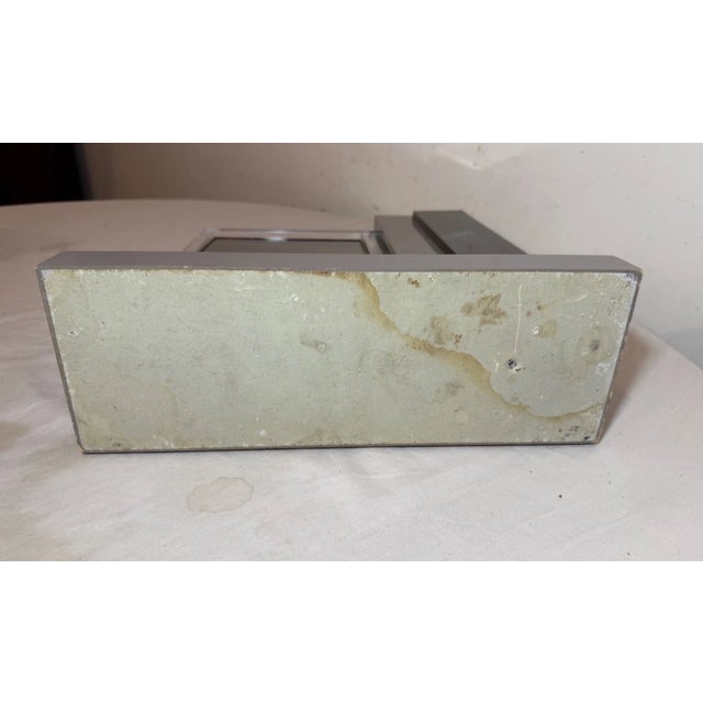 Rare Vintage Original Gucci Wood Lucite Metal Countertop Makeup Mirror Display For Sale - Image 14 of 14