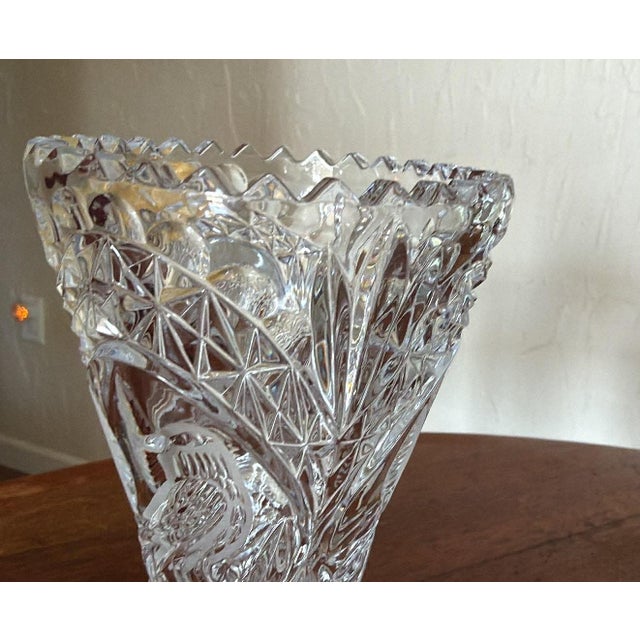 1980s Vintage Lead Crystal Byrdes Napkin Rings Set of 4 West Germany For Sale - Image 4 of 7