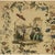 Colour-plate depicting a chinoiserie garden scene Art Sz: 9"H x 8"W Frame Sz: 17"H x 15"W