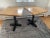 Wood Pair of Vintage 1990s,solid Oak. Butcher Block Top, Bistro/Pub Tables For Sale - Image 7 of 8