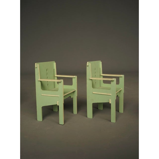 Art Deco Hague School Dutch Childrens Toy Furniture, 1930s, Set of 4 For Sale - Image 4 of 14