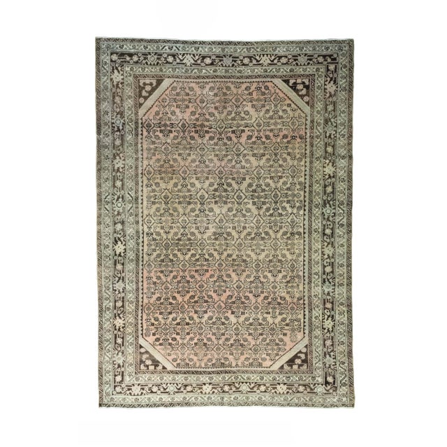 Vintage Hand-Knotted Rug, 1970s For Sale - Image 11 of 11